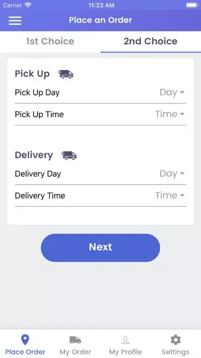 Capturas de pantalla de Laundry Pick App