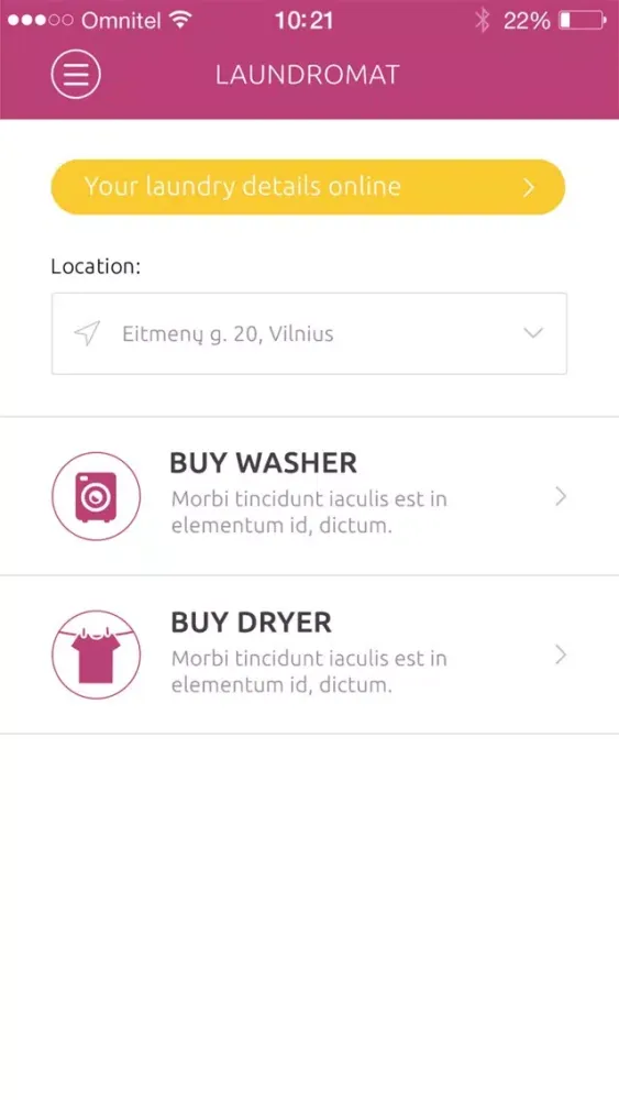Zrzuty ekranu Laundromat