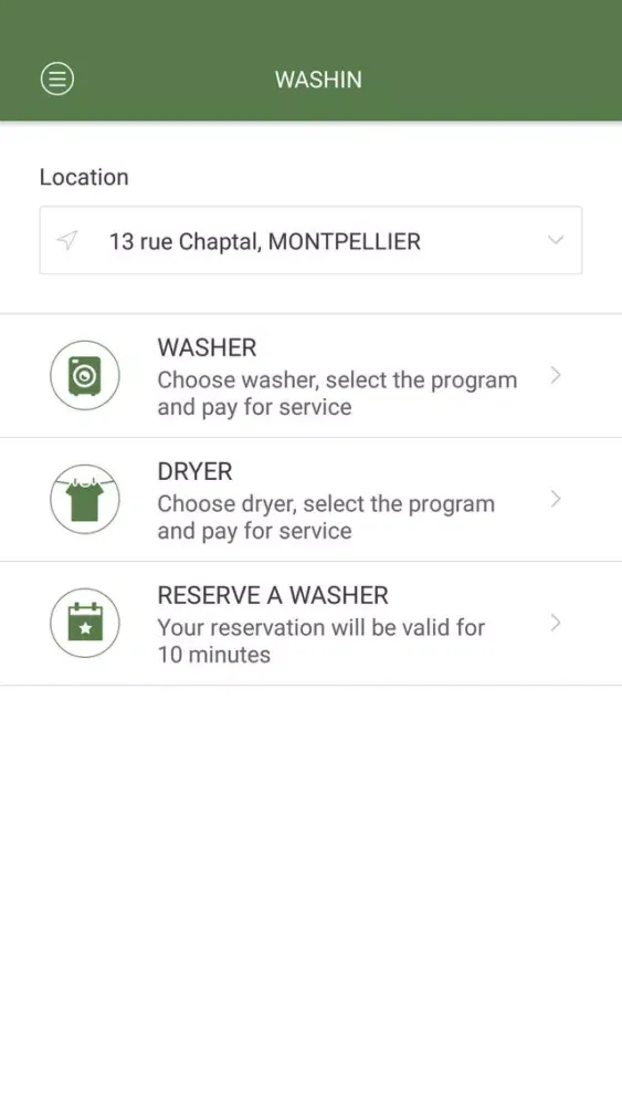 ภาพหน้าจอของ WASHiN 2020