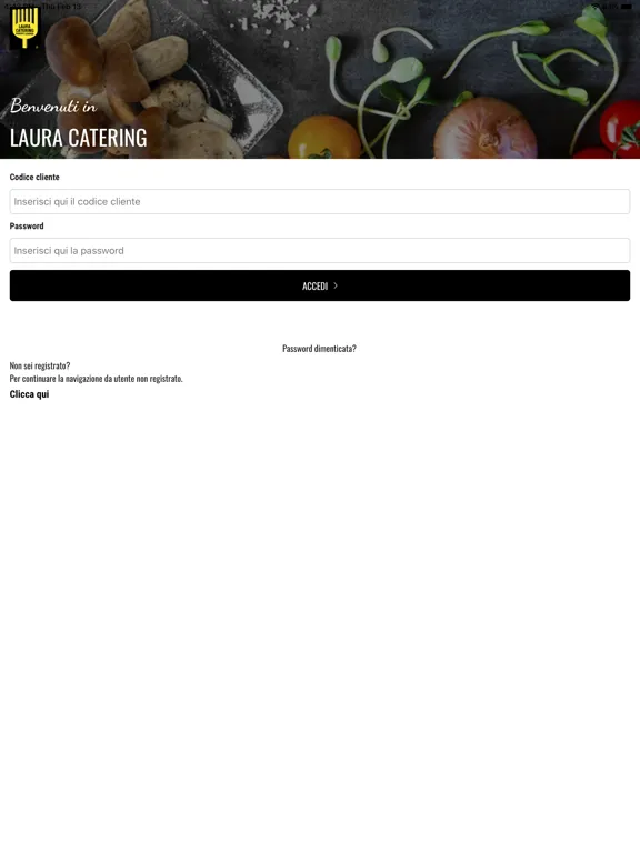 Captures d'écran de Laura Catering iPad 