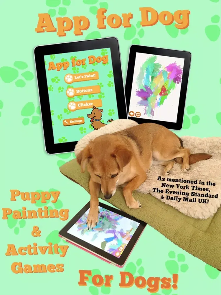 App for Dog - Puppy Painting, Button and Clicker Training Activity Games for Dogs iPad 應用截圖