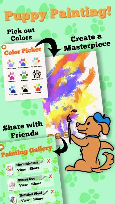 App for Dog FREE - Puppy Painting, Button and Clicker Training Activity Games for Dogs應用截圖