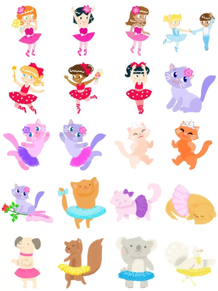 Ballet Stickers- Beautiful Ballerinas! iPad  Ekran Görüntüleri
