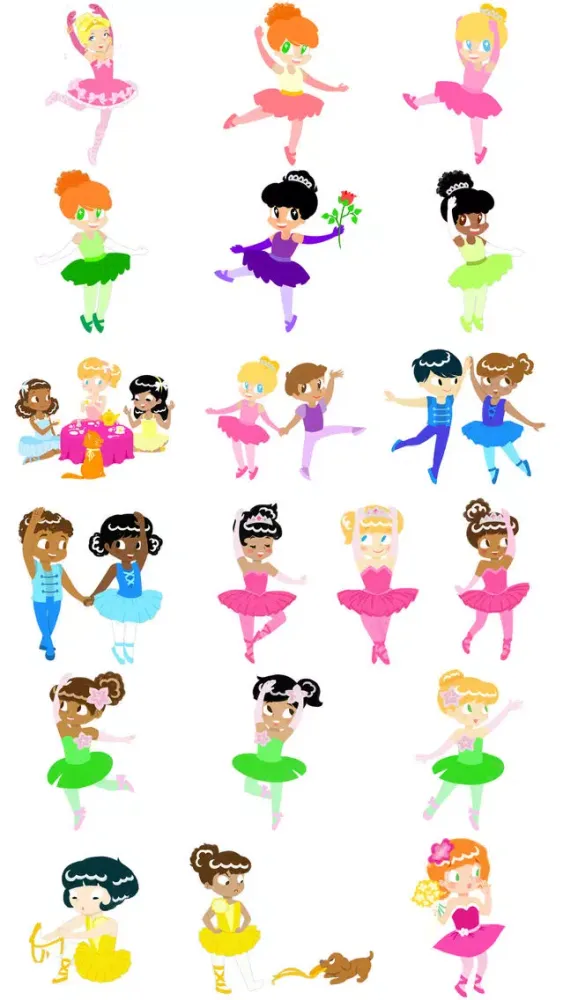 Ballet Stickers- Beautiful Ballerinas! Ekran Görüntüleri