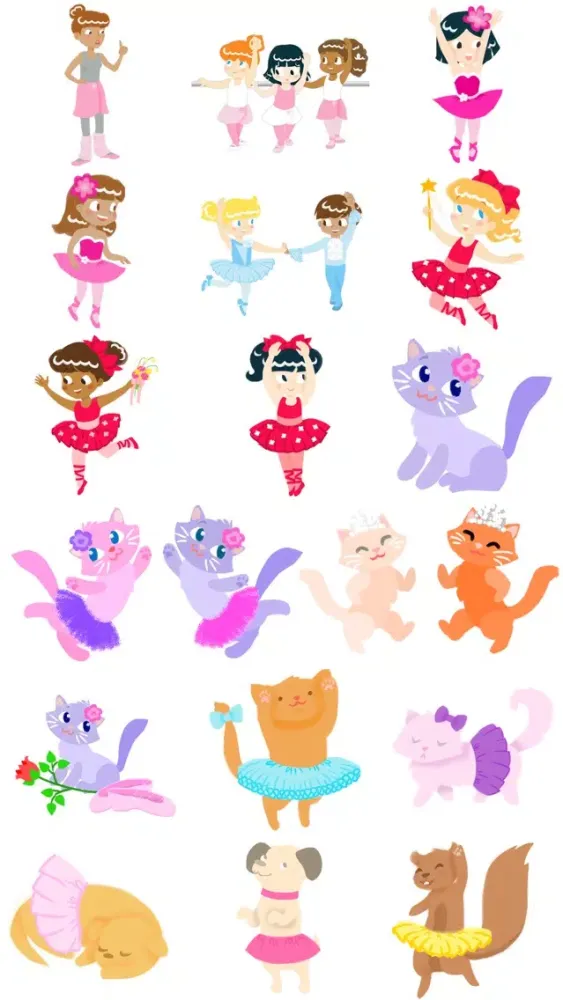 Ballet Stickers- Beautiful Ballerinas! Ekran Görüntüleri