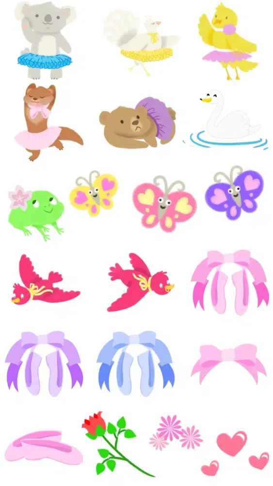 Ballet Stickers- Beautiful Ballerinas! Ekran Görüntüleri