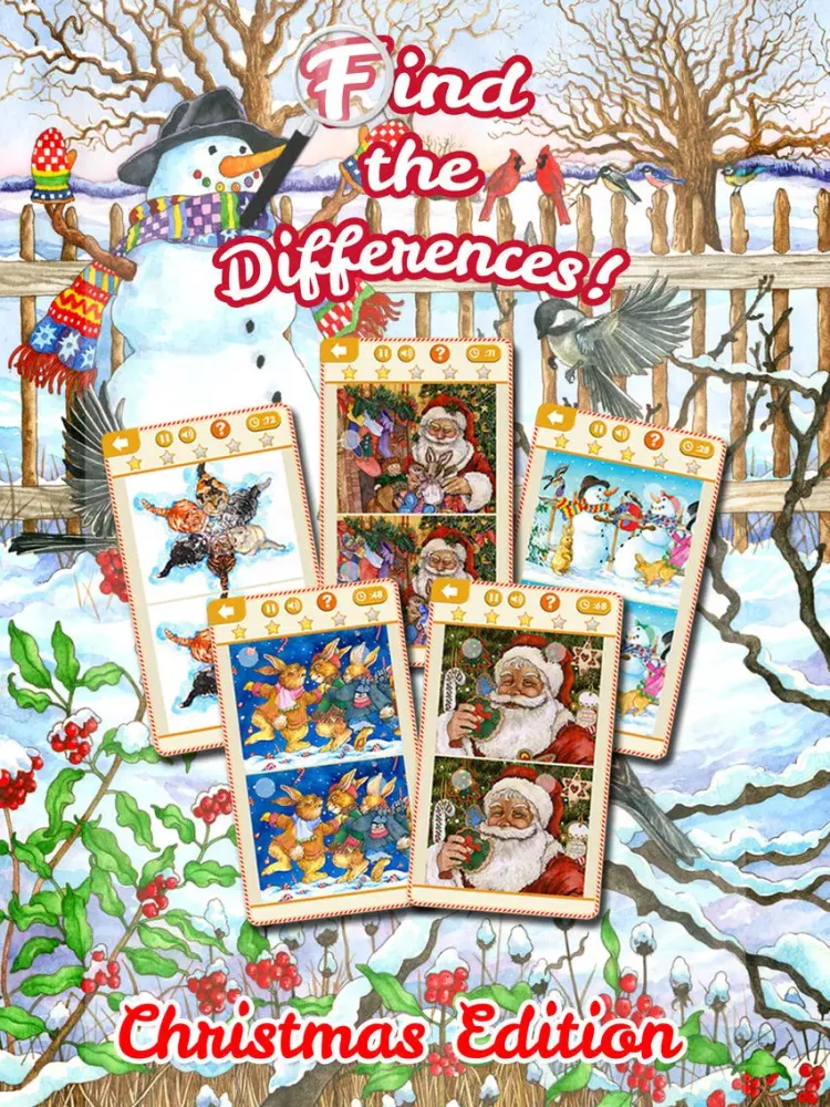 Find the Differences: Christmas Edition iPad  سکرین شاٹس