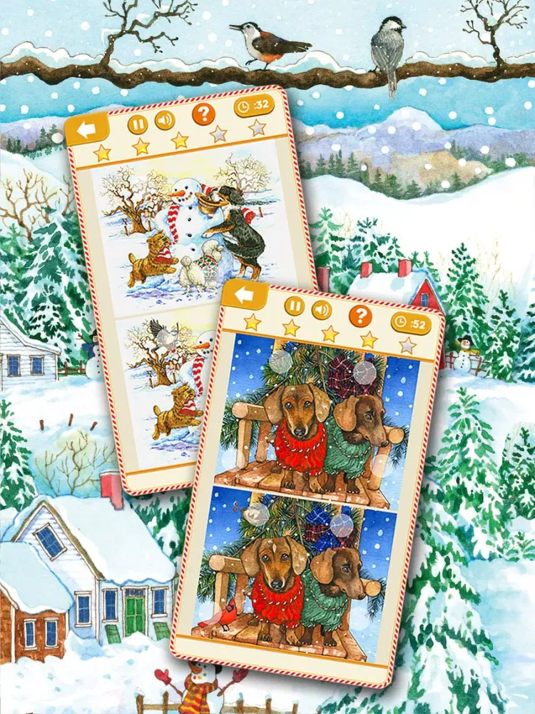 Find the Differences: Christmas Edition iPad  سکرین شاٹس