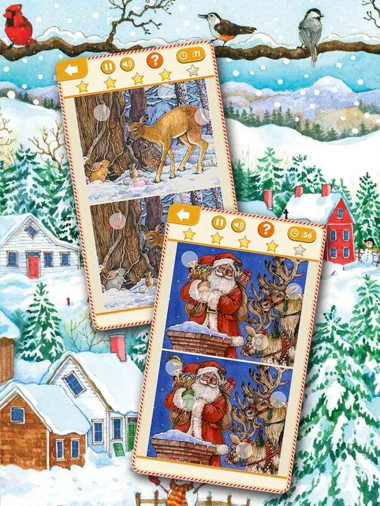 Find the Differences: Christmas Edition iPad  سکرین شاٹس