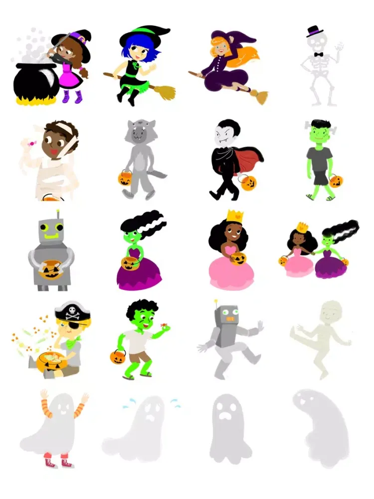 Halloween Sticker Pack- Cute & Scary Fun! iPad  سکرین شاٹس