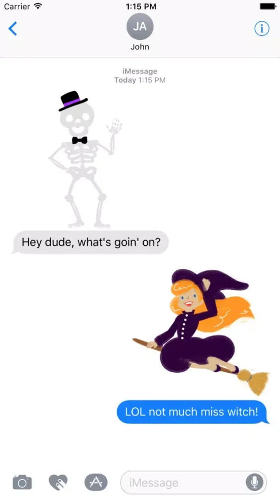 Halloween Sticker Pack- Cute & Scary Fun! سکرین شاٹس