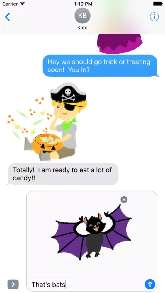 Halloween Sticker Pack- Cute & Scary Fun! سکرین شاٹس