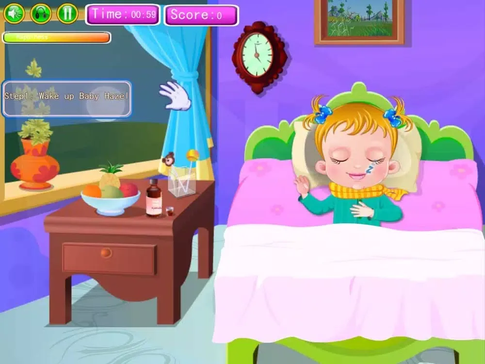 Captures d'écran de Holiday Sick Baby & Cry & Sleep - Need Your Care & Family Doctor Office for Kids Game iPad 