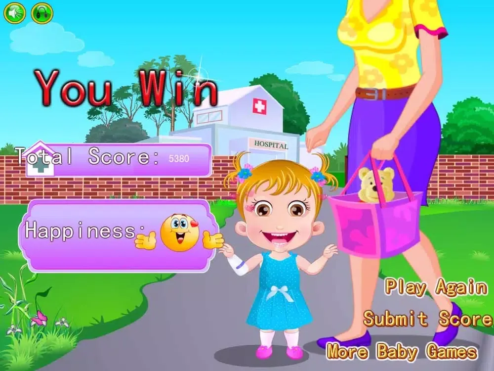 Captures d'écran de Holiday Sick Baby & Cry & Sleep - Need Your Care & Family Doctor Office for Kids Game iPad 