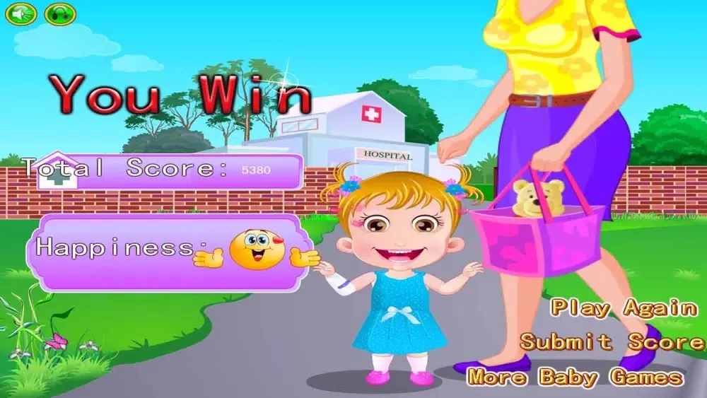 Captures d'écran de Holiday Sick Baby & Cry & Sleep - Need Your Care & Family Doctor Office for Kids Game