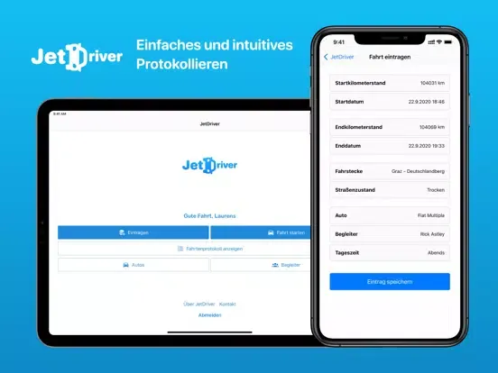 Captures d'écran de JetDriver - Dein Fahrtenbuch iPad 