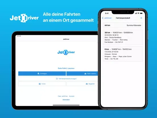 Captures d'écran de JetDriver - Dein Fahrtenbuch iPad 