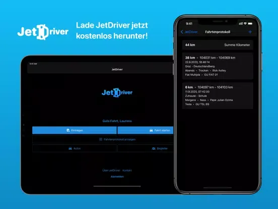 Captures d'écran de JetDriver - Dein Fahrtenbuch iPad 