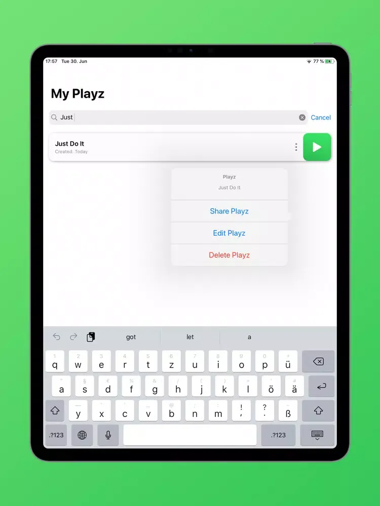 Capturas de tela do Playzlib - Soundboard App iPad 