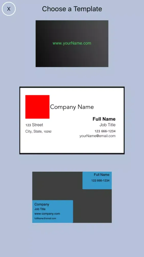 ภาพหน้าจอของ SmartCard Contacts