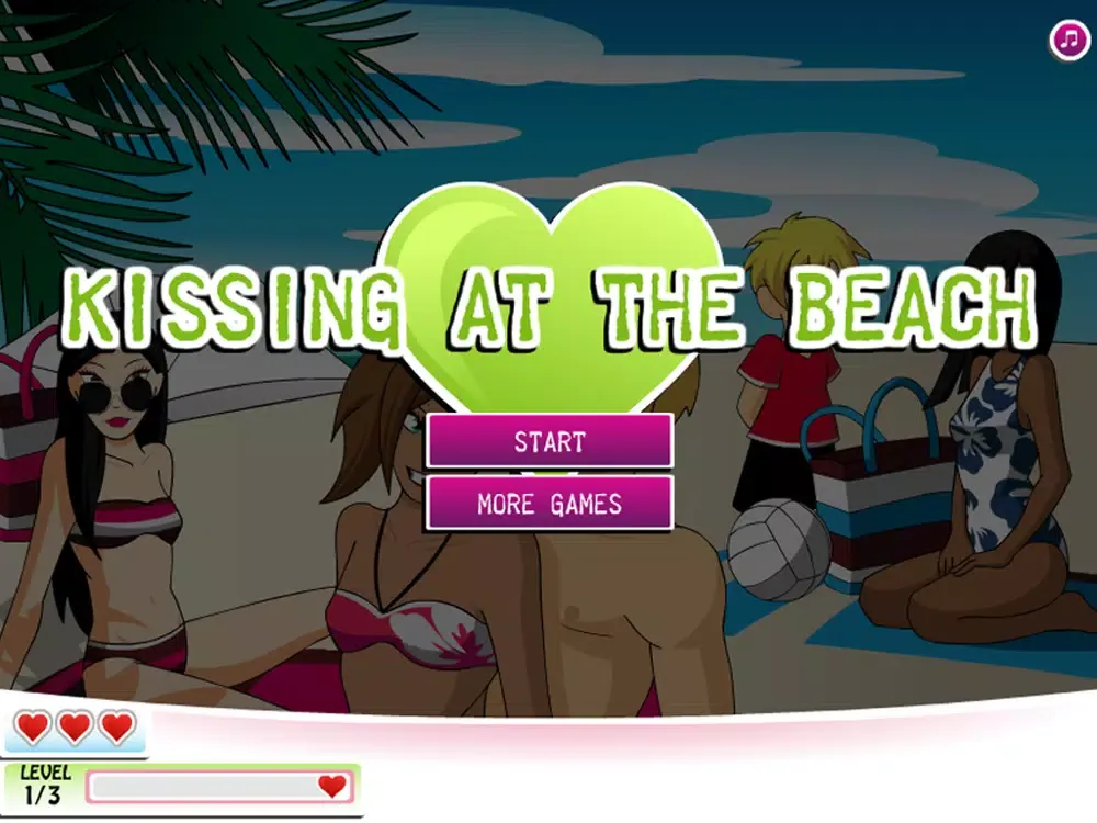 Kissing At the Beach - Girl Game iPad  Screenshots