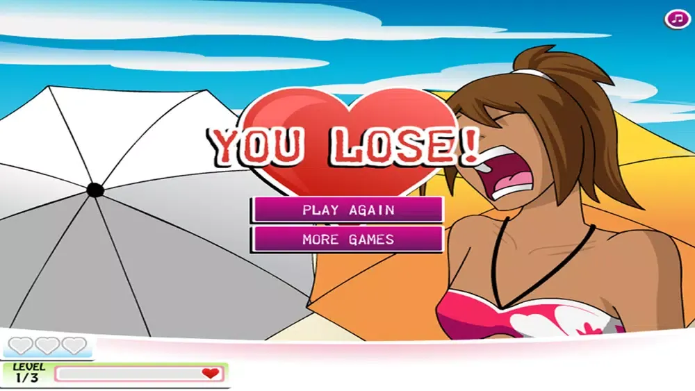 Kissing At the Beach - Girl Game Screenshots