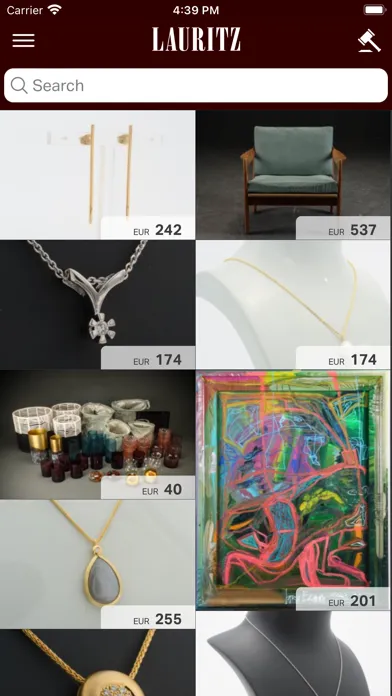 Capturas de tela do Lauritz.com – Online Auctions