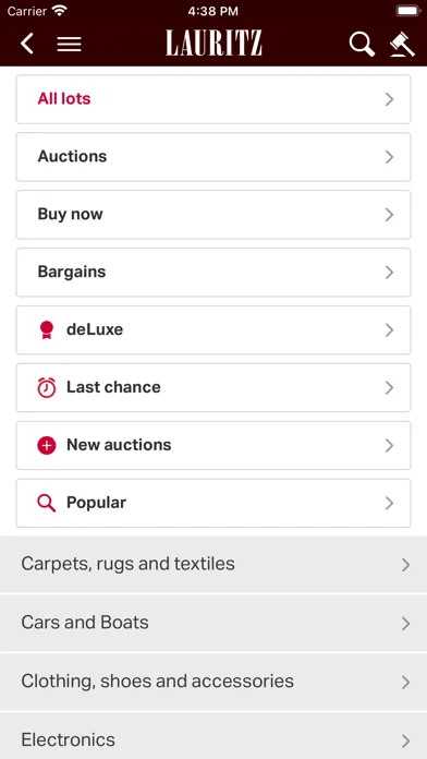 Capturas de tela do Lauritz.com – Online Auctions