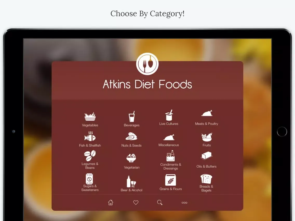 ภาพหน้าจอของ Atkins Diet Foods iPad 