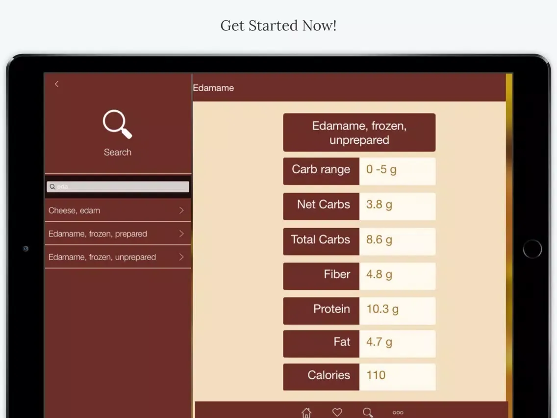 ภาพหน้าจอของ Atkins Diet Foods iPad 