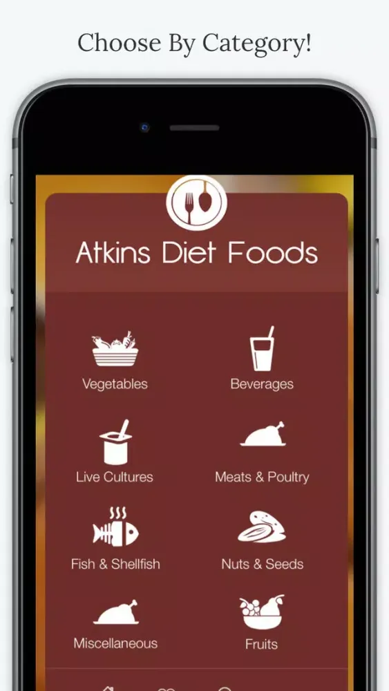ภาพหน้าจอของ Atkins Diet Foods