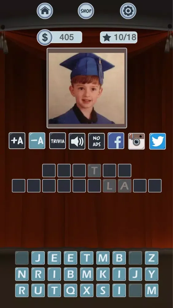 Before The Fame Name Game Celebrity Version Free Trivia Word Puzzle Game. Fun App Guess Celebrities and Movie Stars from yearbook photos, baby pictures and way before they became Hollywood Stars. স্ক্রিনশট