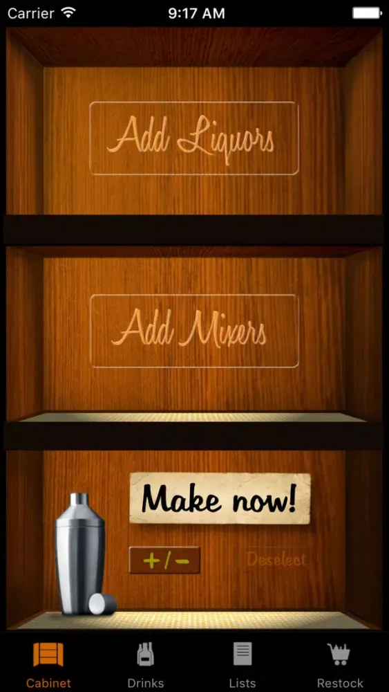 Capturas de tela do Liquor Cabinet - Cocktails & Drinks