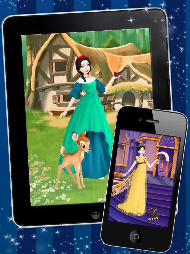 Snow White Dress Up iPad  Screenshots