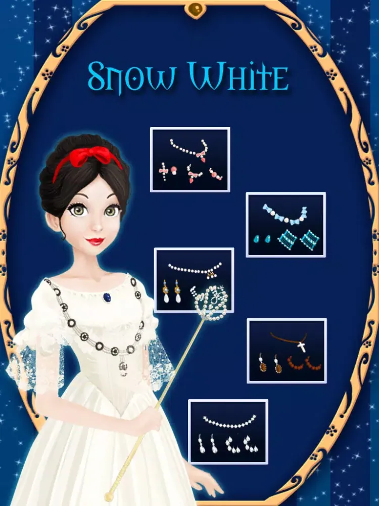 Snow White Dress Up iPad  Screenshots