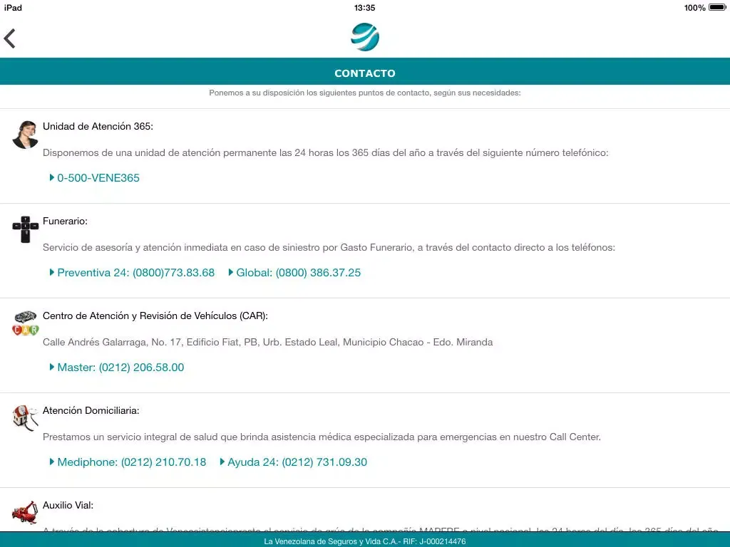 صور Servimóvil - La Venezolana de Seguros y Vida iPad 