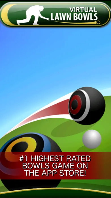 Tangkapan skrin Virtual Lawn Bowls