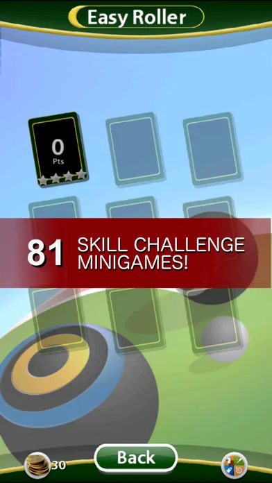 Tangkapan skrin Virtual Lawn Bowls