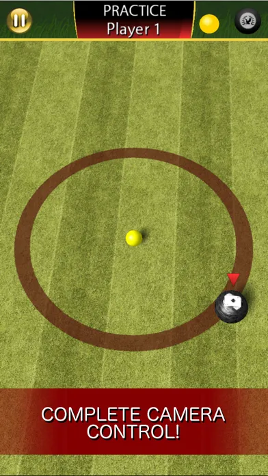 Tangkapan skrin Virtual Lawn Bowls