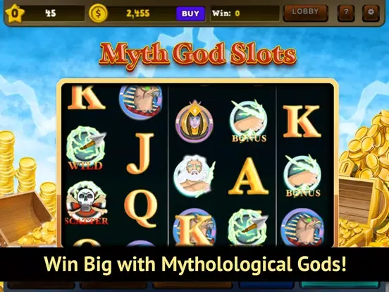 Ảnh chụp màn hình của Myth God Slots - Spin to Win! iPad 