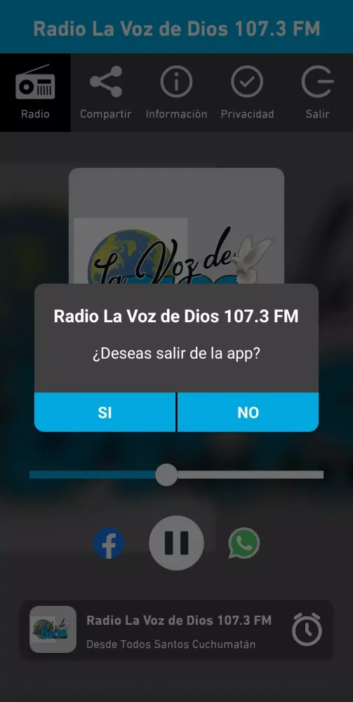 Radio La Voz de Dios 107.3 FM Screenshots