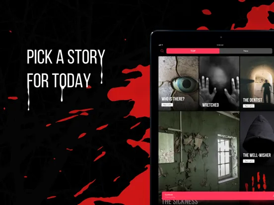 Tangkapan skrin Chat & Text Stories - Horror iPad 