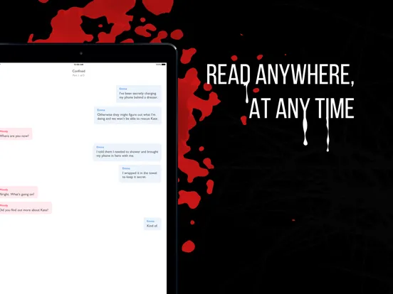 Tangkapan skrin Chat & Text Stories - Horror iPad 