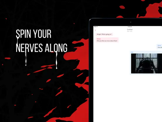 Tangkapan skrin Chat & Text Stories - Horror iPad 