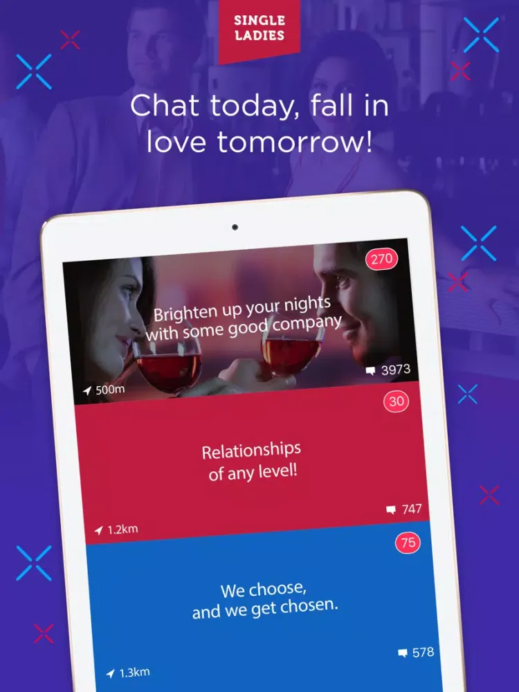 Tangkapan layar Singles Dating - Single Ladies iPad 