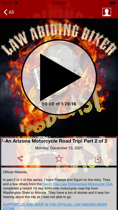 Screenshot di Law Abiding Biker Podcast