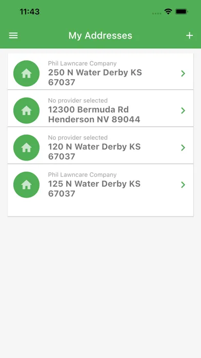 Ảnh chụp màn hình của Lawn Buddy Homeowner App