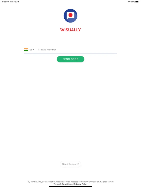 ภาพหน้าจอของ Wisually iPad 