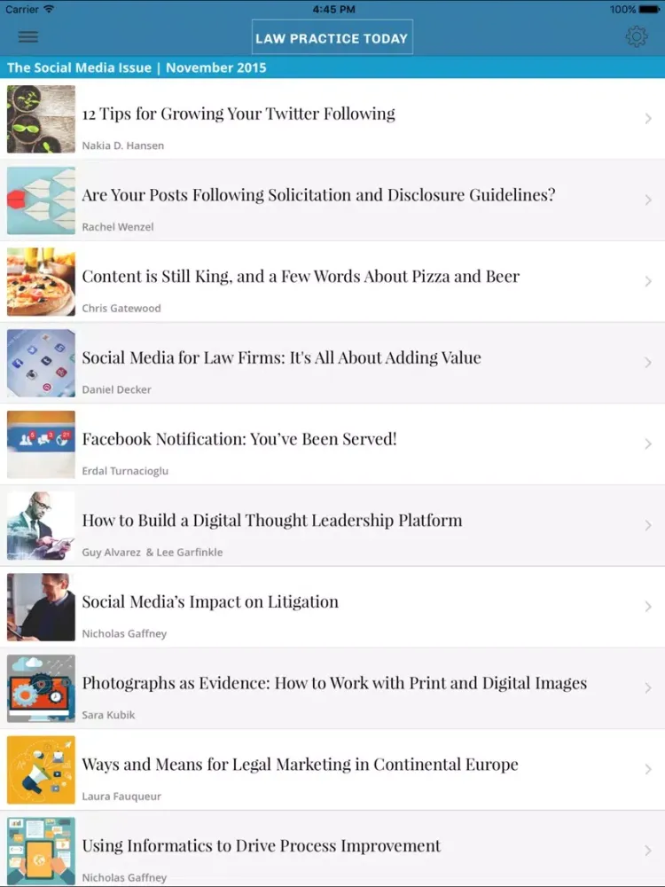 صور Law Practice Today iPad 