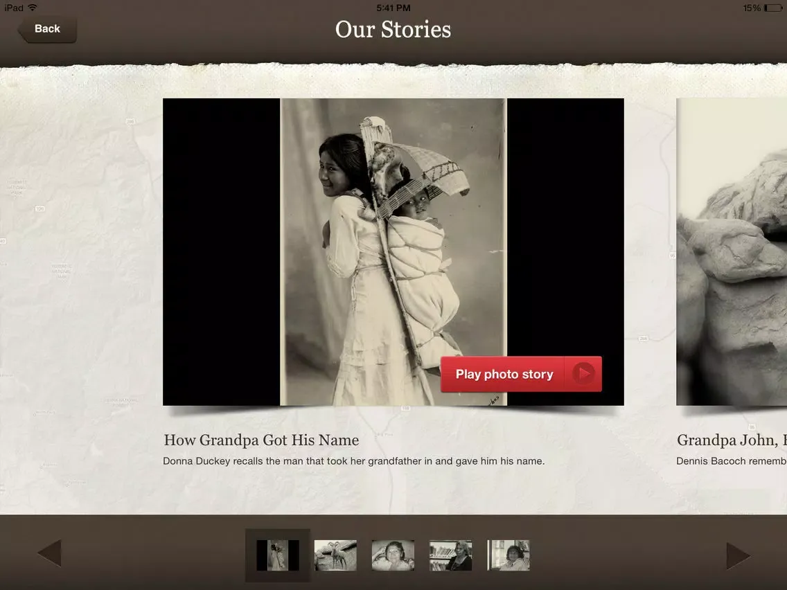 Tangkapan layar Roadside Heritage Journeys: Our Families, Our Stories, Our Land iPad 